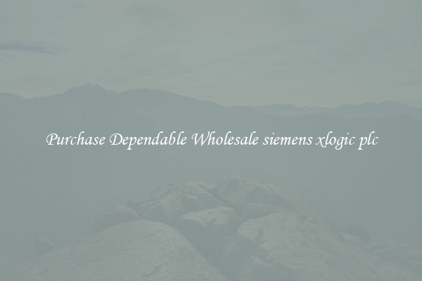 Purchase Dependable Wholesale siemens xlogic plc