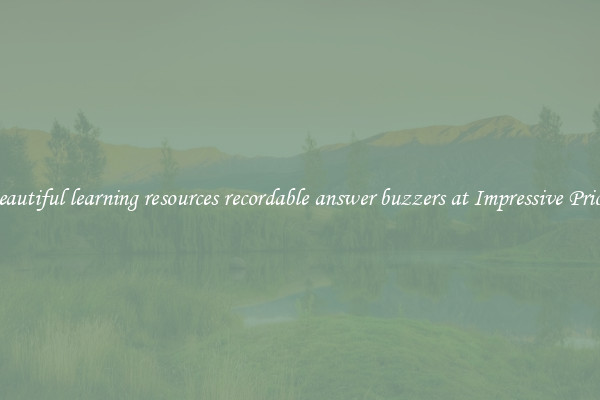 Beautiful learning resources recordable answer buzzers at Impressive Prices