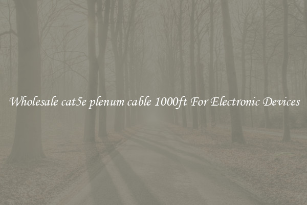 Wholesale cat5e plenum cable 1000ft For Electronic Devices