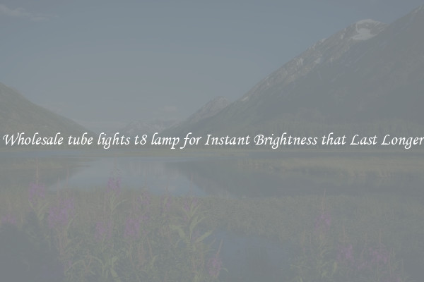 Wholesale tube lights t8 lamp for Instant Brightness that Last Longer