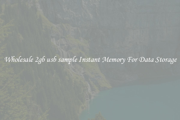 Wholesale 2gb usb sample Instant Memory For Data Storage