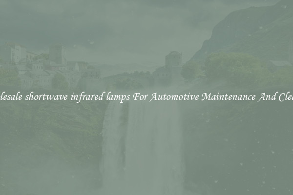 Wholesale shortwave infrared lamps For Automotive Maintenance And Cleaning