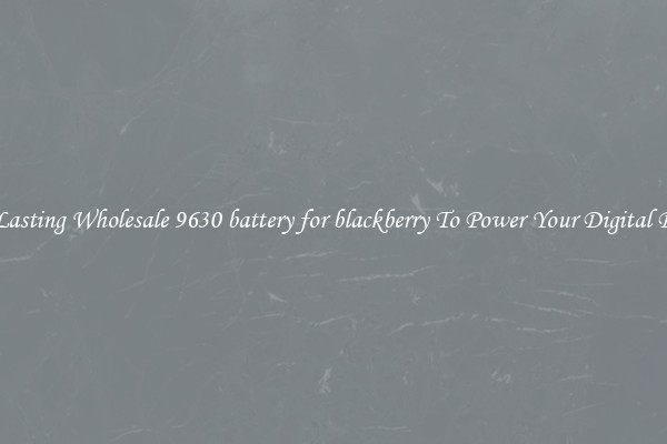 Long Lasting Wholesale 9630 battery for blackberry To Power Your Digital Devices