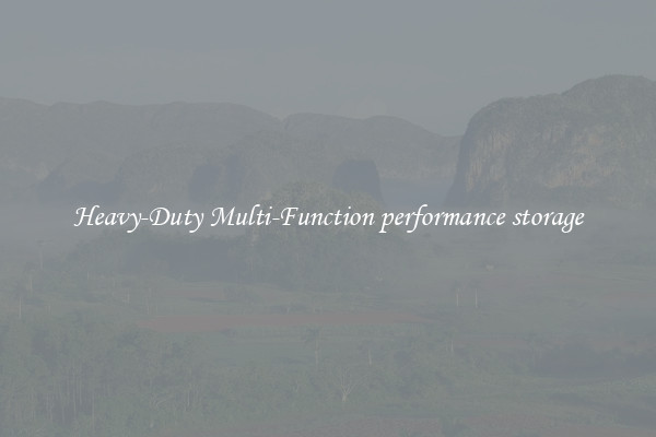 Heavy-Duty Multi-Function performance storage