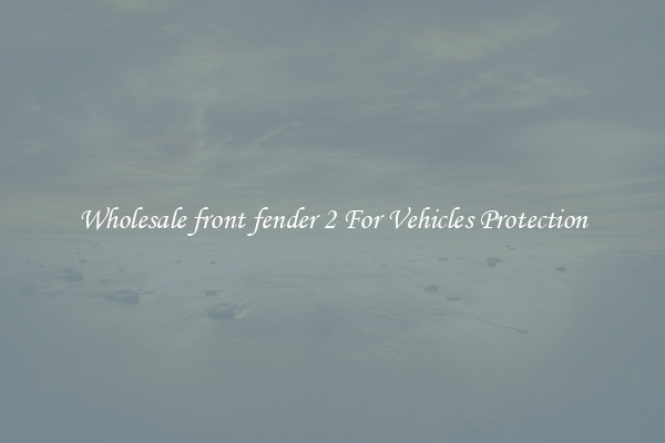 Wholesale front fender 2 For Vehicles Protection