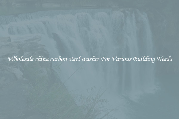 Wholesale china carbon steel washer For Various Building Needs