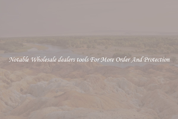Notable Wholesale dealers tools For More Order And Protection